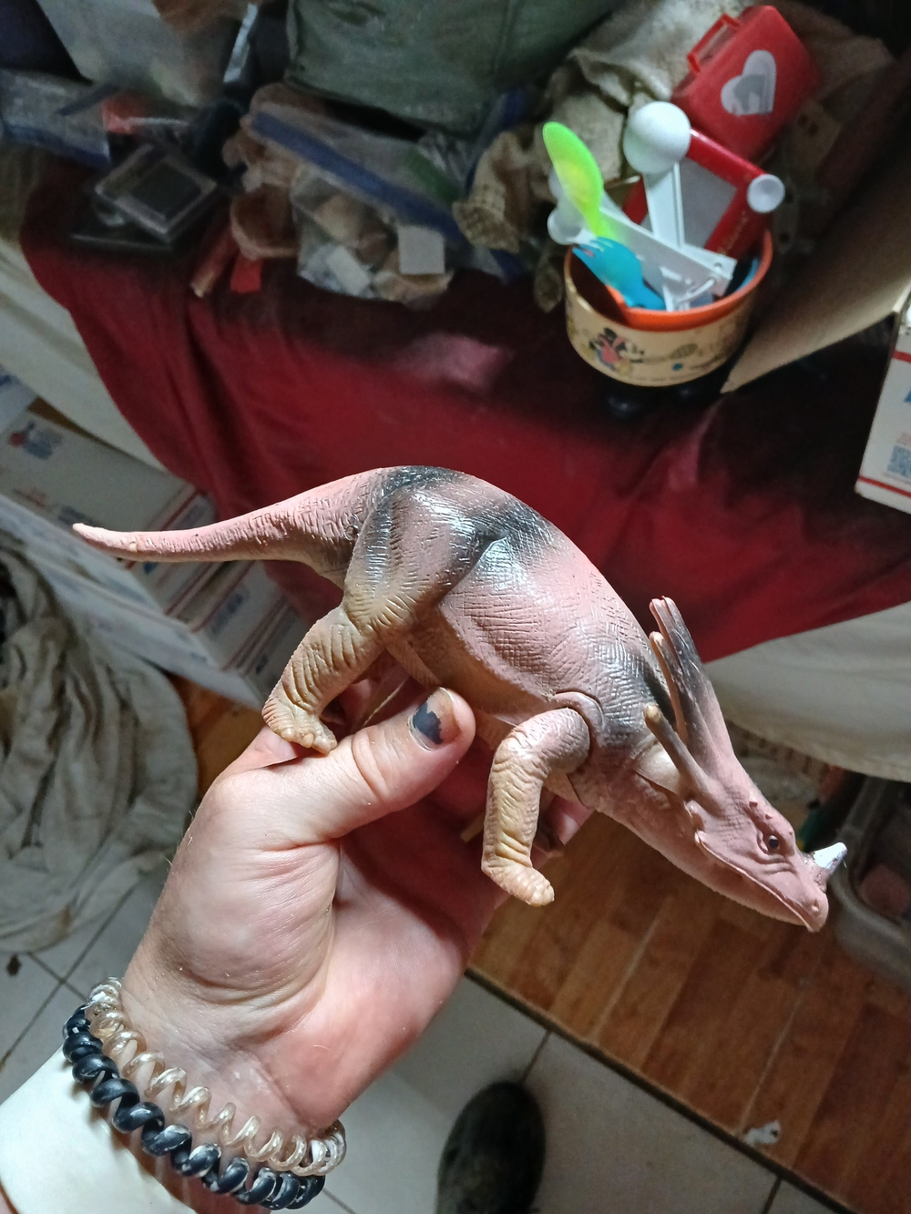 2018 Ja-Ru Inc Styracosaurus Triceratops Horned Dinosaur Action Figure Dino Toy